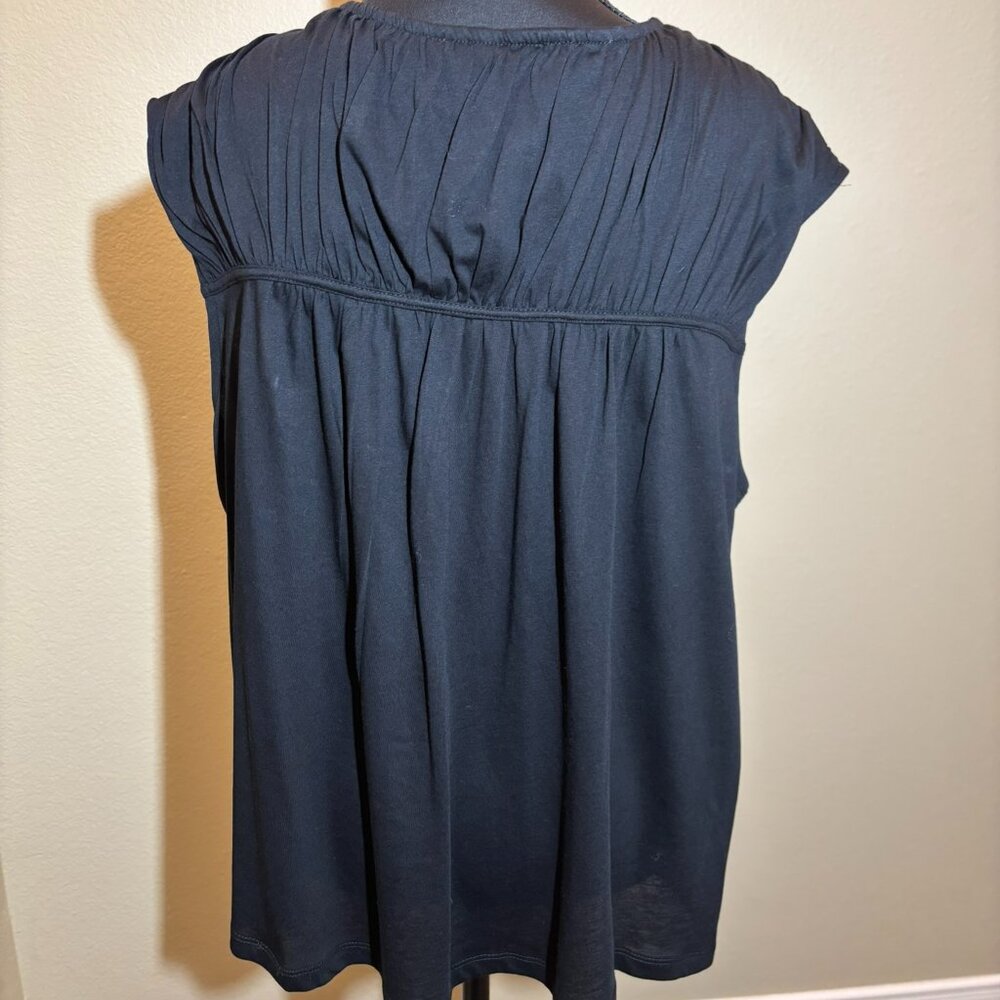 NWT Loft Tunic Top Black Sleeveless - Picture 10 of 12